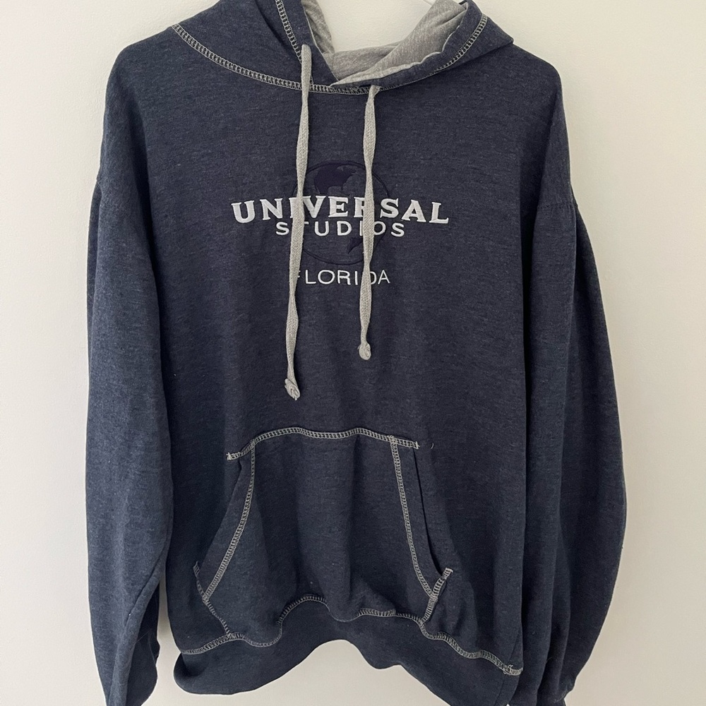 Universal studios grey hoodie, size large.